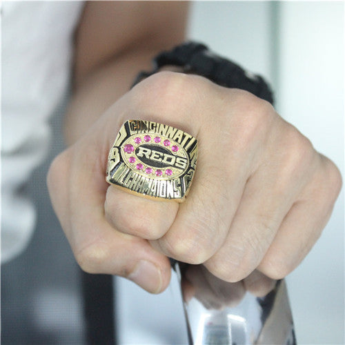 Custom Cincinnati Reds 1972 National League Championship Ring With Red Ruby