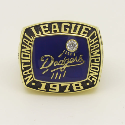 Custom Los Angeles Dodgers 1978 National League Championship Ring With White Rock Crystal