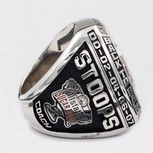 Oklahoma Sooners 2016 Big 12 Championship Ring With Red Ruby