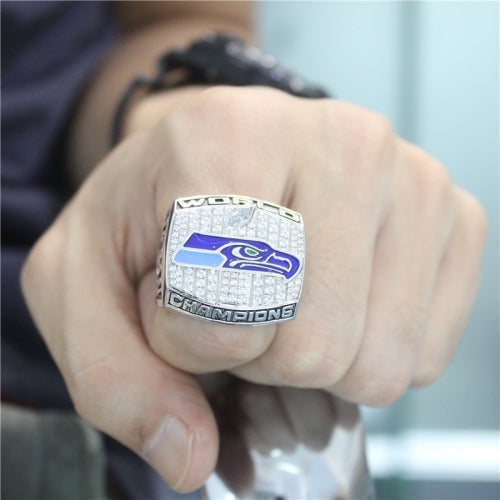 Custom Seattle Seahawks The 12th Man Ring 2013 Super Bowl XLVIII Fans Ring