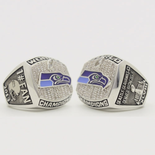 Custom Seattle Seahawks The 12th Man Ring 2013 Super Bowl XLVIII Fans Ring