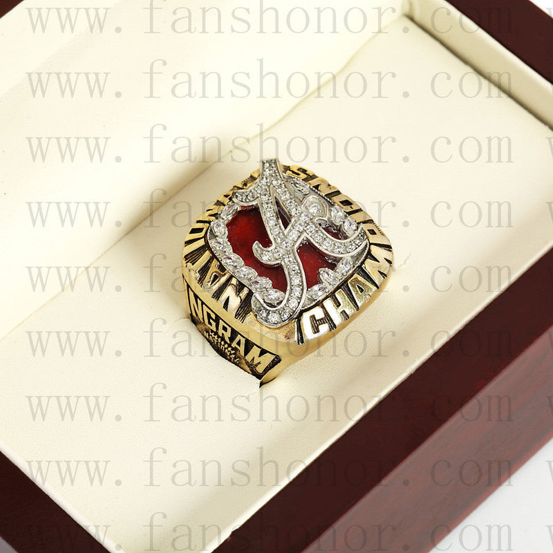 Customized NCAA 2009 Alabama Crimson Tide National Championship Ring