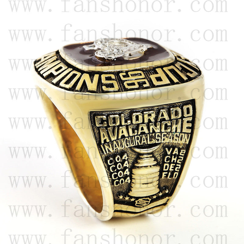 Customized NHL 1996 Colorado Avalanche Stanley Cup Championship Ring