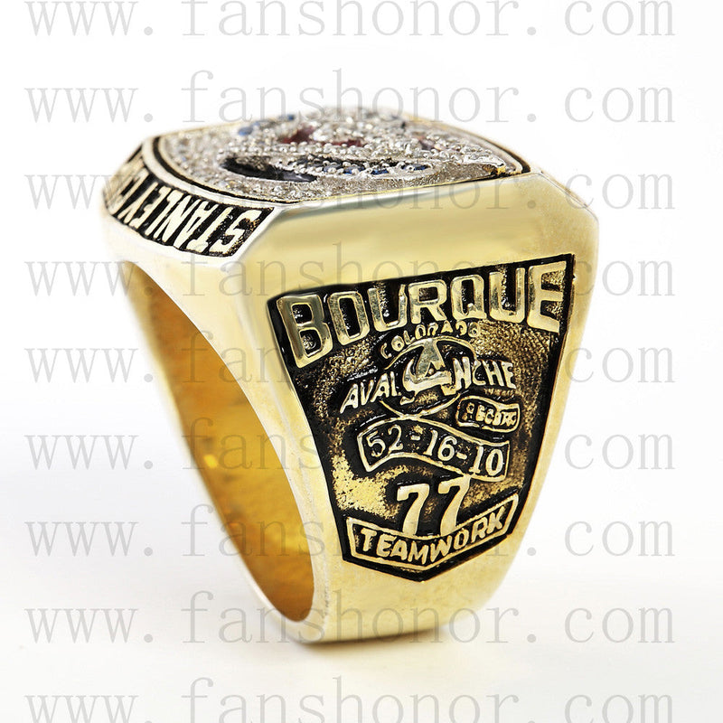 Customized NHL 2001 Colorado Avalanche Stanley Cup Championship Ring