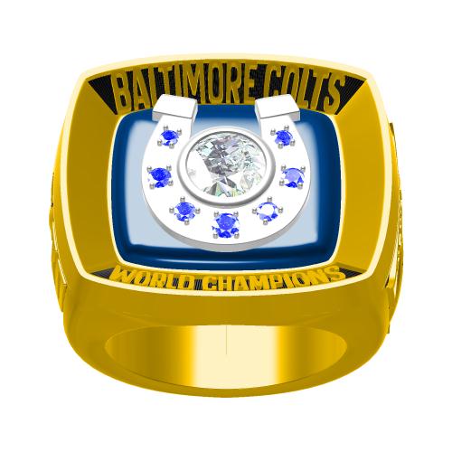Custom Baltimore Colts 1970 NFL Super Bowl V Championship Ring