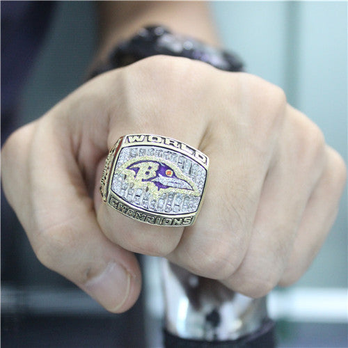 Custom Baltimore Ravens 2000 NFL Super Bowl XXXV Championship Ring