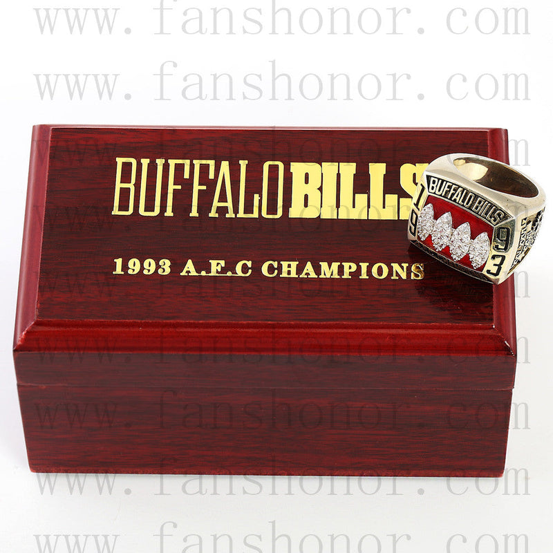 Customized AFC 1993 Buffalo Bills American Football Championship Ring