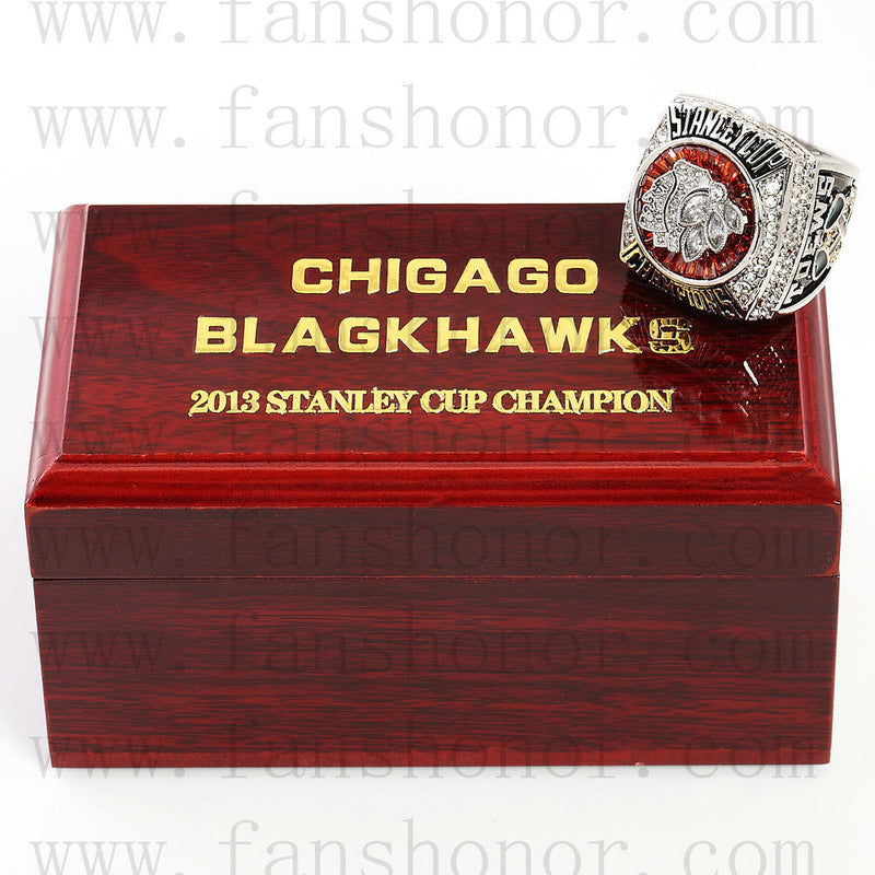 Customized NHL 2013 Chicago Blackhawks Stanley Cup Championship Ring