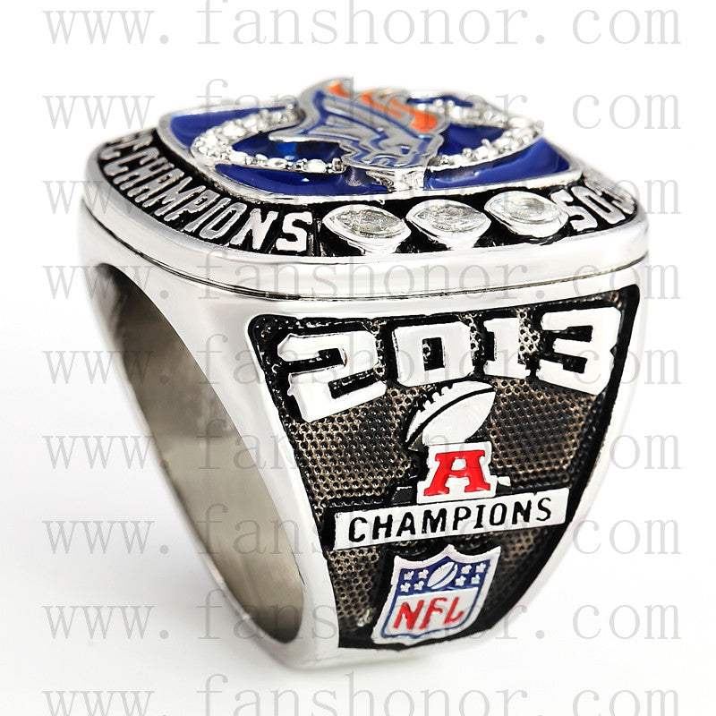 Customized AFC 2013 Denver Broncos American Football Championship Ring