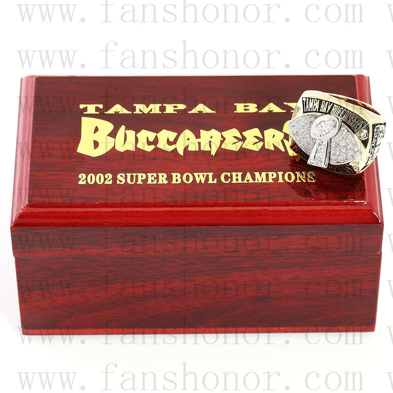 Customized Tampa Bay Buccaneers NFL 2002 Super Bowl XXXVII Championship Ring