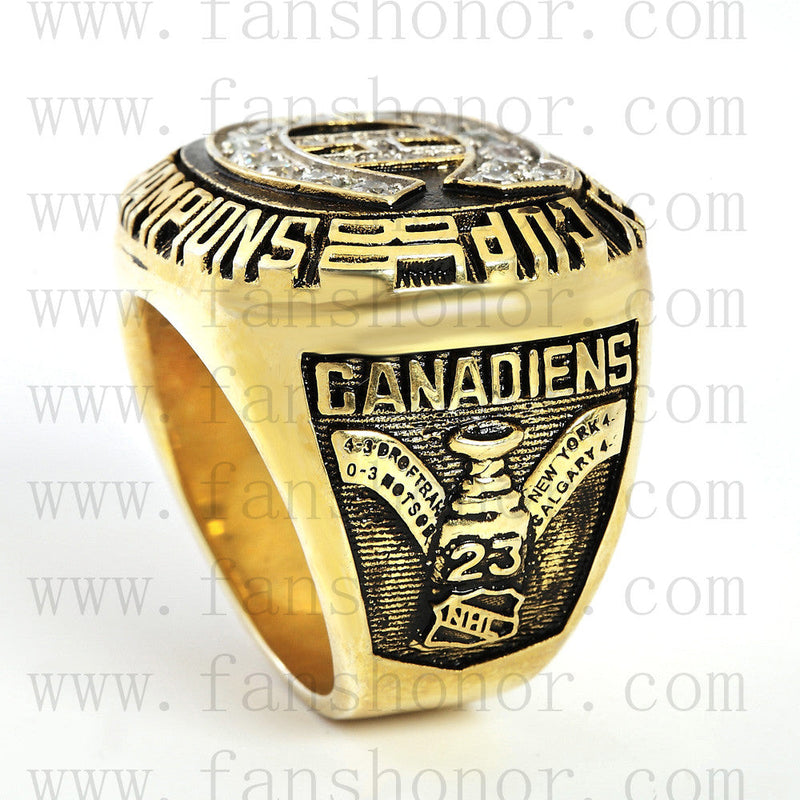 Customized NHL 1986 Montreal Canadiens Stanley Cup Championship Ring