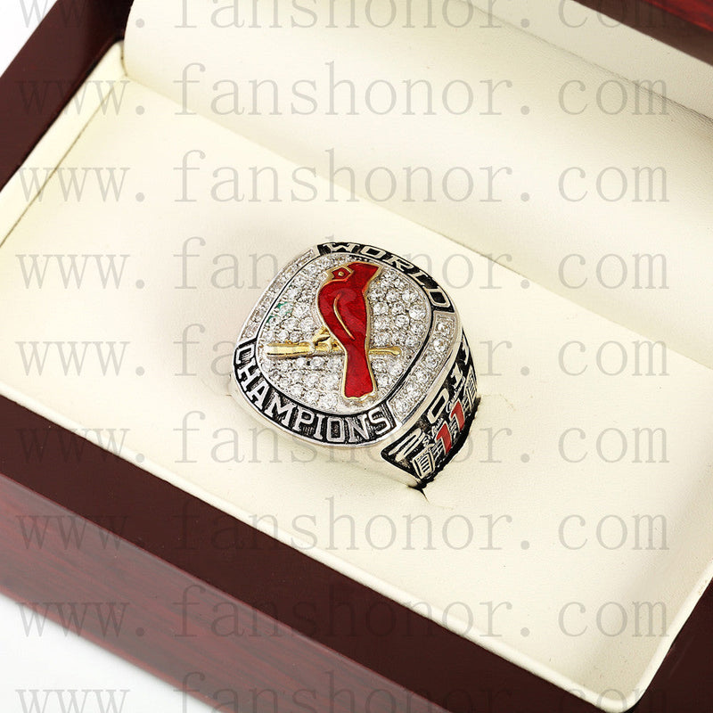 Customized MLB 2011 St. Louis Cardinals World Series Championship Ring
