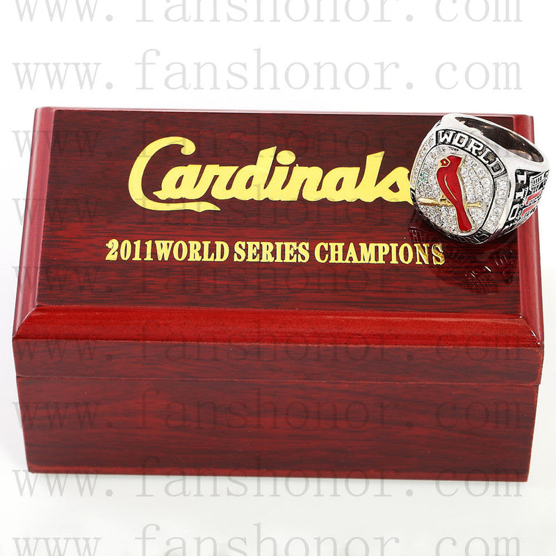 Customized MLB 2011 St. Louis Cardinals World Series Championship Ring
