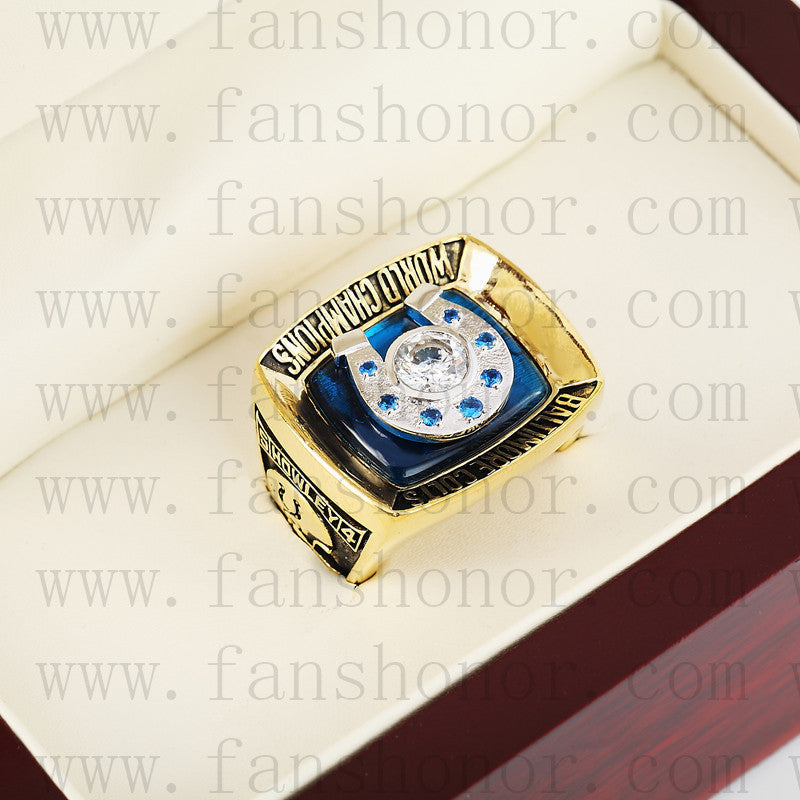 Customized Baltimore Colts NFL 1970 Super Bowl V Championship Ring