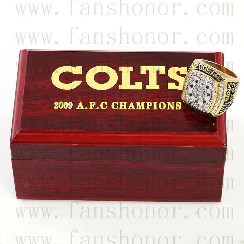 Customized AFC 2009 Indianapolis Colts American Football Championship Ring