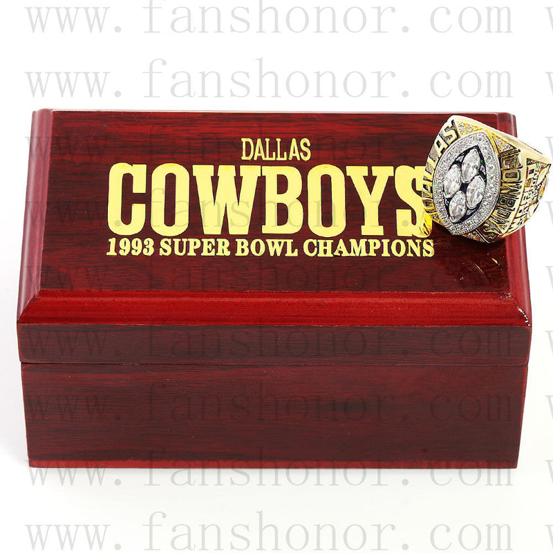 Customized Dallas Cowboys NFL 1993 Super Bowl XXVIII Championship Ring