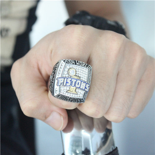 Custom 2004 Detroit Pistons NBA Basketball World Championship Ring