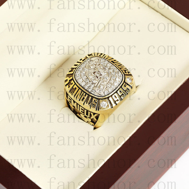 Customized NHL 1995 New Jersey Devils Stanley Cup Championship Ring