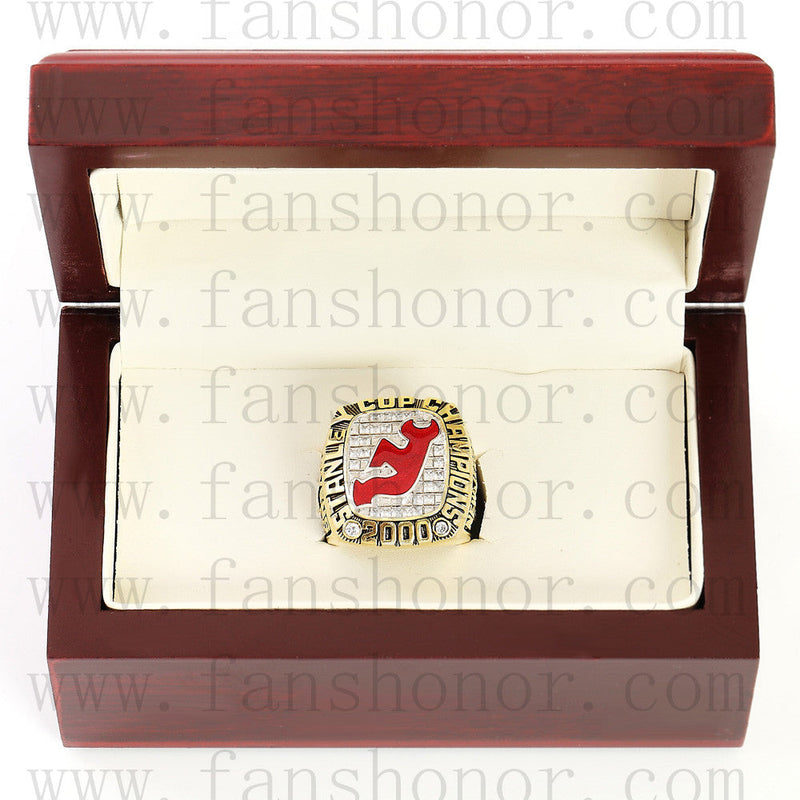 Customized NHL 2000 New Jersey Devils Stanley Cup Championship Ring