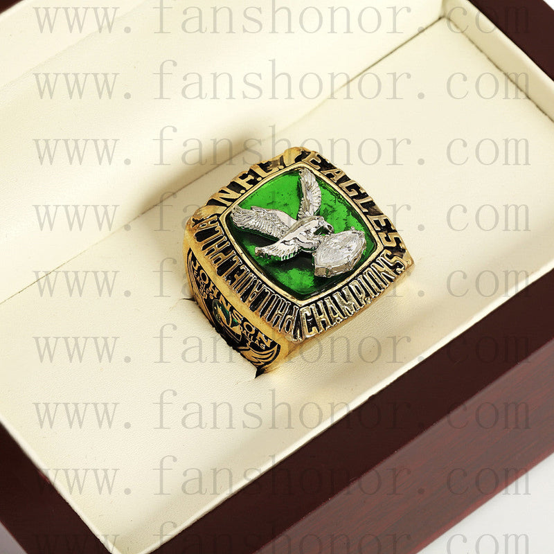 Customized NFC 1980 Philadelphia Eagles National Football Championship Ring