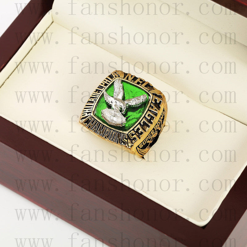 Customized NFC 1980 Philadelphia Eagles National Football Championship Ring