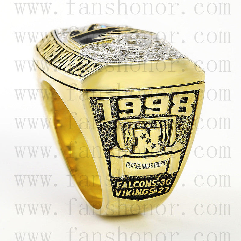 Customized NFC 1998 Atlanta Falcons National Football Championship Ring