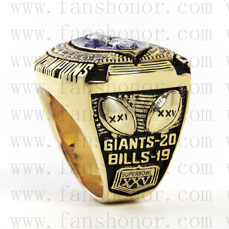 Customized New York giants NFL 1990 Super Bowl XXV Championship Ring