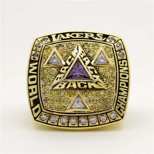 Custom 2002 Los Angeles Lakers National NBA Basketball World Championship Ring
