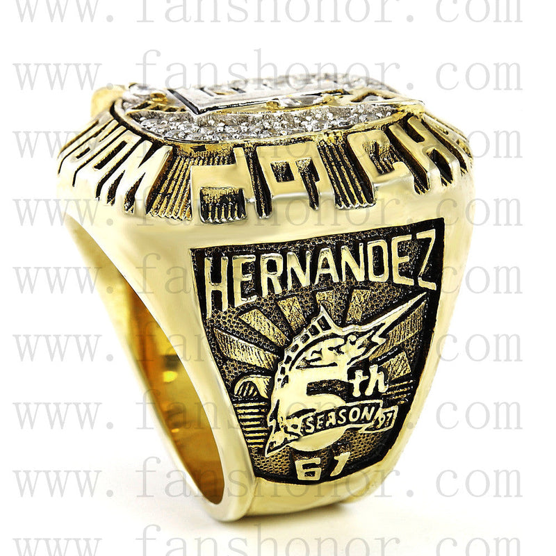 Customized MLB 1997 Miami Marlins World Series Championship Ring