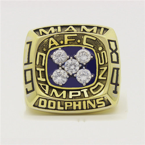 Custom 1984 Miami Dolphins American Football Championship Ring