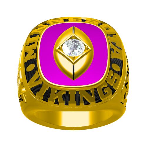 Custom 1969 Minnesota Vikings National Football Championship Ring