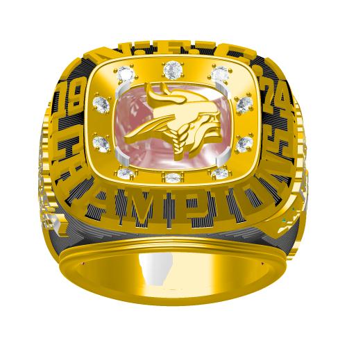 Custom 1974 Minnesota Vikings National Football Championship Ring