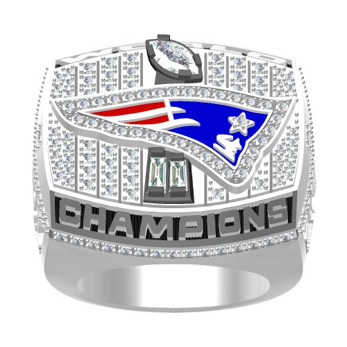 Custom New England Patriots 2001 NFL Super Bowl XXXVI Championship Ring