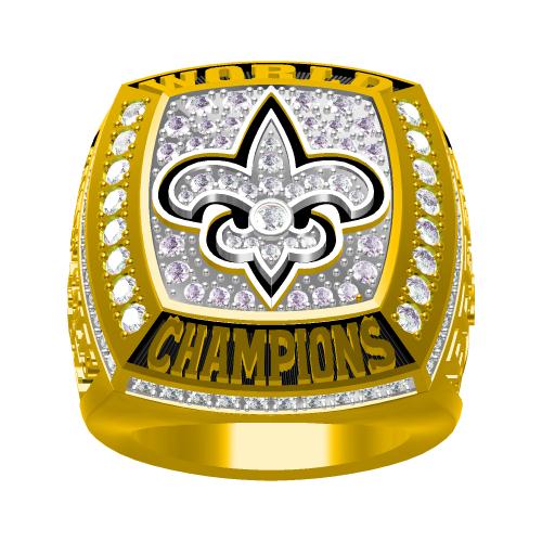 Custom New Orleans Saints 2009 NFL Super Bowl XLIV Championship Ring