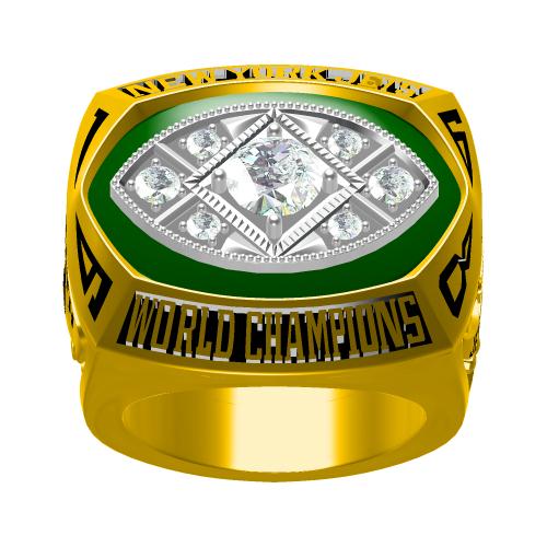 Custom New York Jets 1968 NFL Super Bowl III Championship Ring