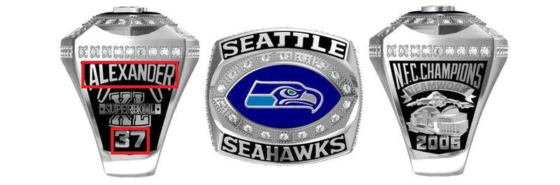 All NFC Championship Rings (National Football Conference)