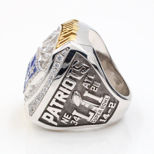 Custom New England Patriots 2016 Super Bowl LI Fan Championship Rings