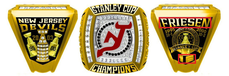 2003 New Jersey Devils Stanley Cup Ring Team championship ring