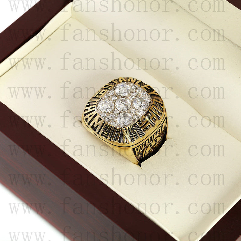 Customized NHL 1990 Edmonton Oilers Stanley Cup Championship Ring