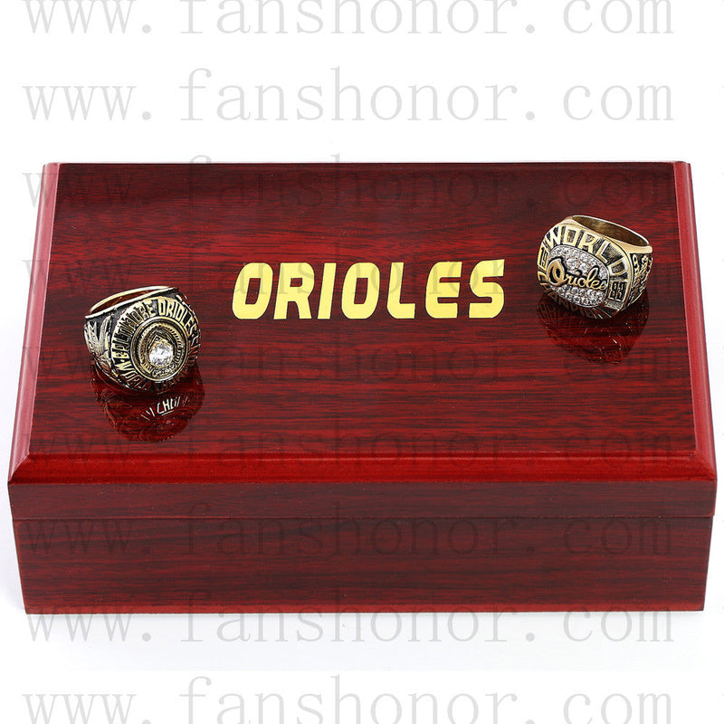 Customized Baltimore Orioles MLB Championship Rings Set Wooden Display Box Collections