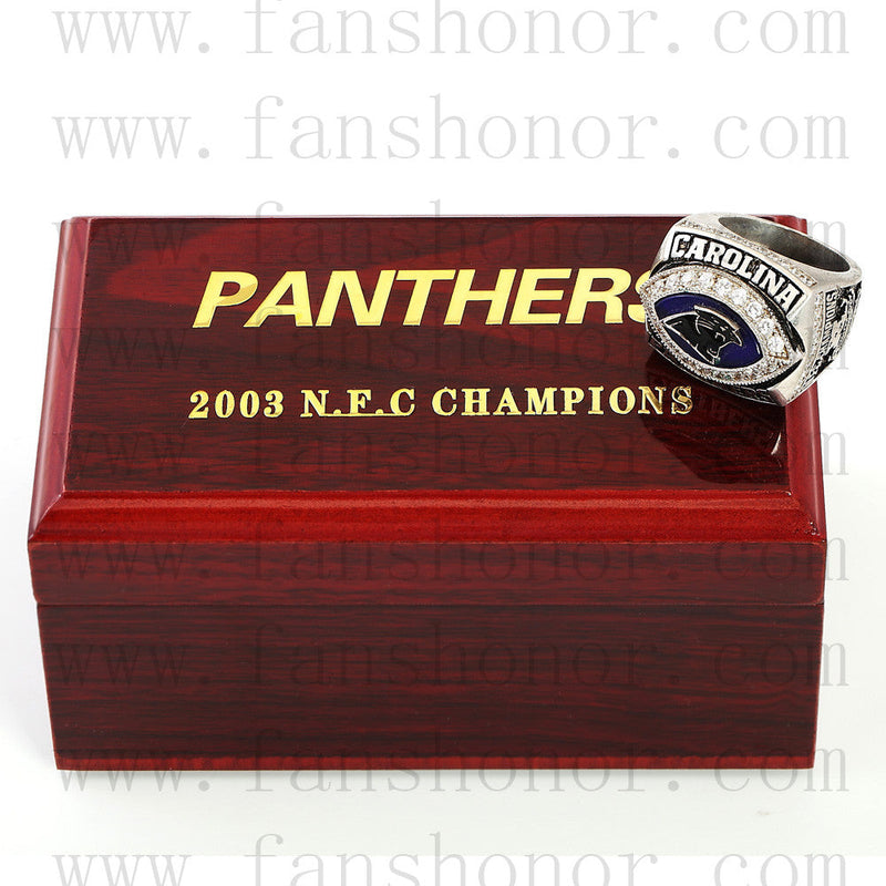 Customized NFC 2003 Carolina Panthers National Football Championship Ring