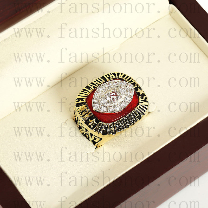 Customized AFC 1985 New England Patriots American Football Championship Ring