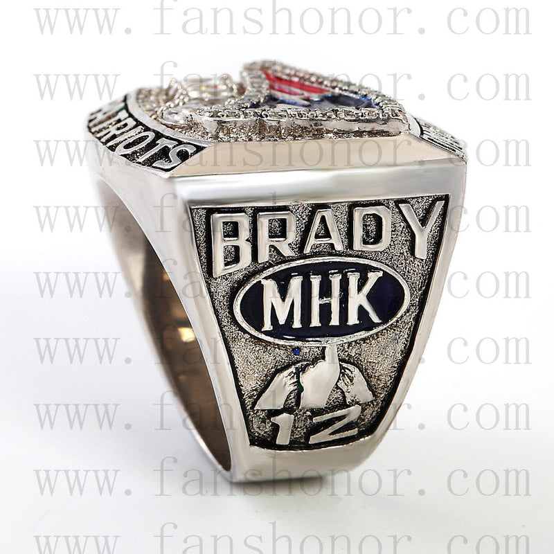 Customized AFC 2011 New England Patriots American Football Championship Ring