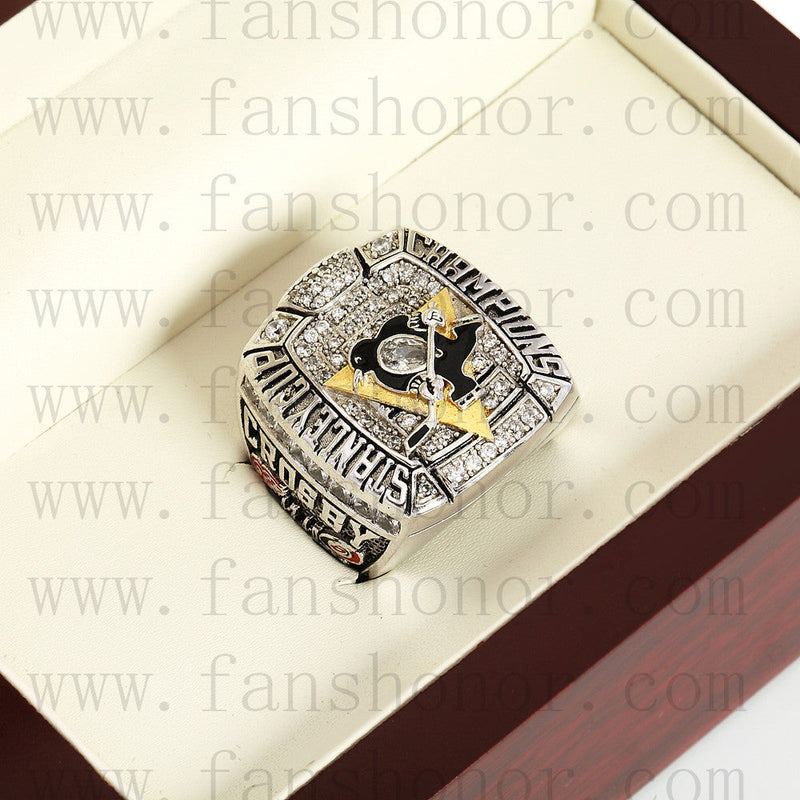 Customized NHL 2009 Pittsburgh Penguins Stanley Cup Championship Ring