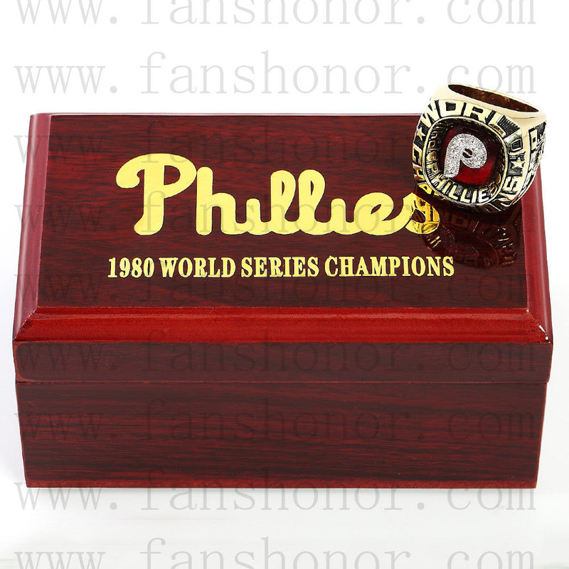 Customized MLB 1980 Philadelphia Phillies World Series Championship Ring