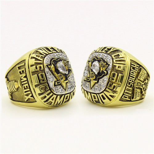 Custom 1991 Pittsburgh Penguins NHL Stanley Cup Championship Ring