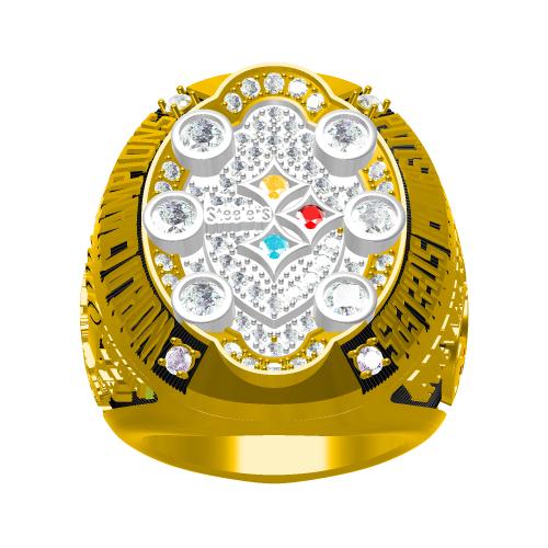 Custom Pittsburgh Steelers 2008 NFL Super Bowl XLIII Championship Ring