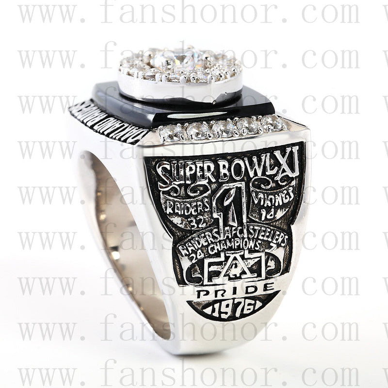 Customized Oakland Raiders NFL 1976 Super Bowl XI Championship Ring