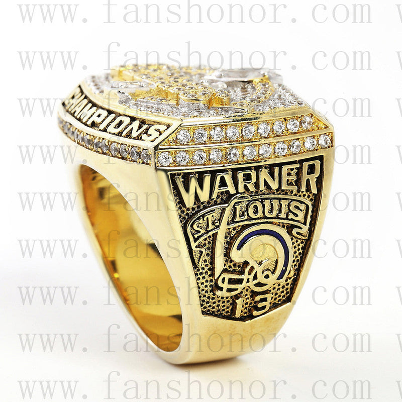 Customized St. Louis Rams NFL 1999 Super Bowl XXXIV Championship Ring