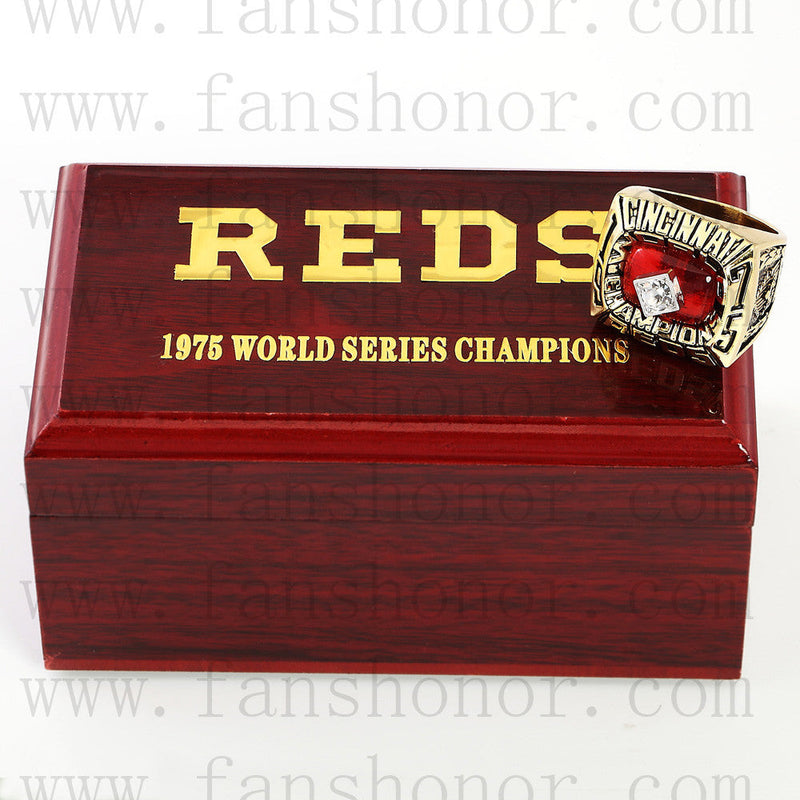 Customized MLB 1975 Cincinnati Reds World Series Championship Ring